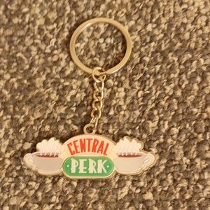 Central Park Friends Keychain silver tone